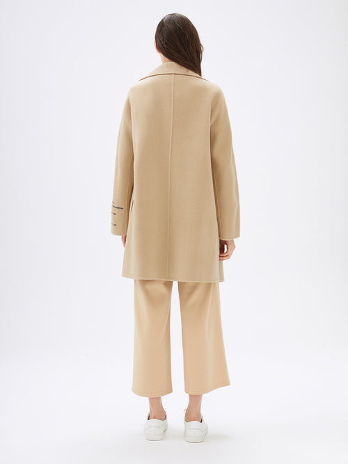 Beige Knit Wide Leg Pants - Urlazh New York