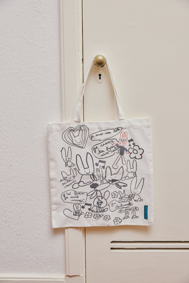 U-Bunny Canvas Tote Bag